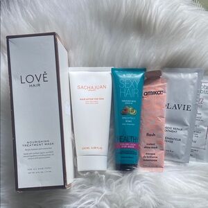Haircare Treatment Mask Bundle; Love Hair Sachajuan Lolavie Amika Christophe